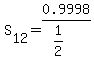 S%5B12%5D+=+0.9998%2F%281%2F2%29