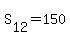 S%5B12%5D+=+150
