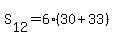 S%5B12%5D+=+6%2830+%2B+33%29
