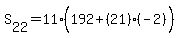 S%5B22%5D=11%2A%28192%2B%2821%29%28-2%29%5E%22%22%29
