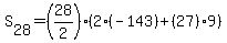 S%5B28%5D=%2828%2F2%29%282%2A%28-143%29%2B+%2827%299%29