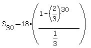 S%5B30%5D=+18%2A%28%281-%282%2F3%29%5E30%29%2F%281%2F3%29%29
