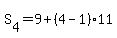 S%5B4%5D=9%2B%284-1%2911