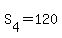 S%5B4%5D+=+120