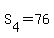 S%5B4%5D+=+76