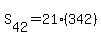 S%5B42%5D=21%28342%29