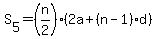 S%5B5%5D=%28n%2F2%29%282a%2B%28n-1%29d%29