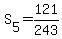 S%5B5%5D+=+121%2F243