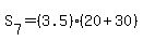 S%5B7%5D=%283.5%29%2820%2B+30%29