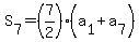 S%5B7%5D=%287%2F2%29%28a%5B1%5D%2Ba%5B7%5D%29