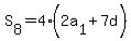 S%5B8%5D=4%282a%5B1%5D%2B7d%29
