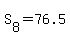 S%5B8%5D=76.5