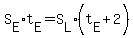 S%5BE%5D%2At%5BE%5D=S%5BL%5D%2A%28t%5BE%5D%2B2%29