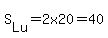 S%5BLu%5D+=+2+x+20+=+40
