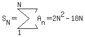 S%5BN%5D=sum%28A%5Bn%5D%2C1%2CN%29=2N%5E2-18N