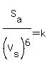 S%5Ba%5D%2F%28V%5Bs%5D%29%5E6=k