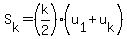 S%5Bk%5D=%28k%2F2%29%28u%5B1%5D%2Bu%5Bk%5D%29