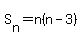 S%5Bn%5D=++n%28n-3%29