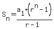S%5Bn%5D=a%5B1%5D%28r%5En-1%29%2F%28r-1%29