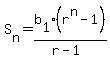 S%5Bn%5D=b%5B1%5D%28r%5En-1%29%2F%28r-1%29