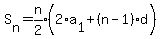 S%5Bn%5D=expr%28n%2F2%29%282%5E%22%22a%5B1%5D%2B%28n-1%29d%29