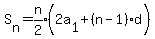 S%5Bn%5D=expr%28n%2F2%29%282a%5B1%5D%2B%28n-1%29%5E%22%22%2Ad%29