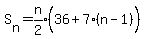 S%5Bn%5D=expr%28n%2F2%29%2836%5E%22%22%2B7%28n-1%29%29