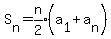 S%5Bn%5D=expr%28n%2F2%29%28a%5B1%5D%2Ba%5Bn%5D%29
