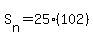 S%5Bn%5D+=+25%28102%29