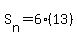 S%5Bn%5D+=+6%2813%29