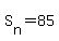 S%5Bn%5D+=+85