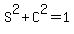 S%5E2%2BC%5E2=1
