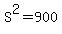S%5E2=900