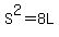 S%5E2+=+8L