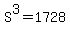 S%5E3=1728