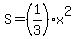 S+=+%281%2F3%29x%5E2