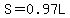 S+=+0.97L