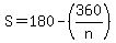 S+=+180+-+%28360%2Fn%29