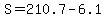 S+=+210.7+-+6.1