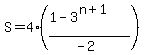 S+=+4%2A%28%281-3%5E%28n%2B1%29%29%2F%28-2%29%29
