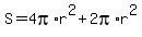 S+=+4pi%2Ar%5E2%2B+2pi%2Ar%5E2