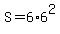 S+=+6%2A6%5E2