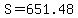 S+=+651.48