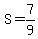 S+=+7%2F9