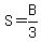 S+=+B%2F3
