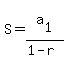 S+=+a%5B1%5D%2F%281-r%29
