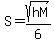 S+=+sqrt%28h+M%29+%2F+6