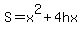 S+=+x%5E2%2B4hx