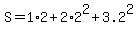 S+=1%2A2%2B2%2A2%5E2%2B3.2%5E2