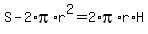 S+-+2%2Api%2Ar%5E2+=+2%2Api%2Ar%2AH